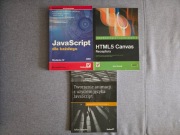 Zestaw 3 książek - HTML Canvas - JavaScript - Rowell - Shapiro - Moncur