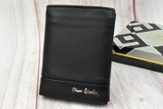 Pierre Cardin nowy portfel męski skórzany Nero/Blue 2026 super oferta