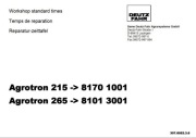 Katalog części DEUTZ AGROTRON 215, 265 