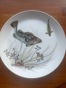 Talerz obiadowy vinted z rybami, Johnson Brothers