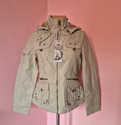 Kurtka damska przejsciowa delikatnie brokatowa