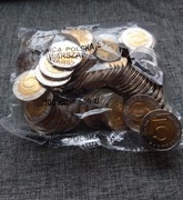 5x 5 zł 2020 r Obiegowe 5 Menniczych Monet PROSTO Z WORECZKA MENNICZEGO 