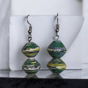 Kolczyki - Ekologiczne, ręcznie robione kolczyki z Afryki (Uganda)