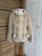 Krótkie futerko Orsay r. 38 M z kapturem 2yk