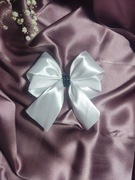 Kokardka na gumce. Ręcznie robione.