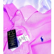 Polo Ralph Lauren lniana koszula różowa XXL shiny Japan Sel kenzo off-white