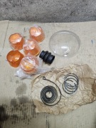 Nowe Części z PRL-u Wsk 125 175 Klosze Kierunkowskazów guma klosz Lampy