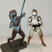 Star Wars-Geonosis Arena- Aayla Secura & Clone Trooper