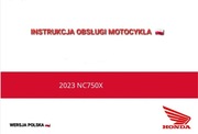 HONDA NC 750X 2023r INSTRUKCJA OBSŁUGI KSIAZKA UZYTKOWNIKA j.POLSKI