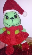Maskotka na szydełku Grinch 