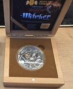 Moneta kolekcjonerska Niunia "Chrzest ognia"  Wiedźmin srebrno próby 999,