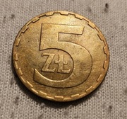 Moneta 5zl z roku 1980
