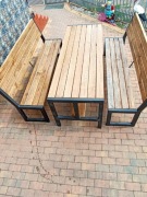 Meble ogrodowe dębowe 