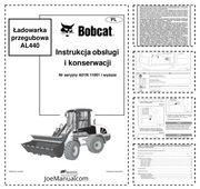 Bobcat AL440 Loader Operators Manual PL Instrukcja obsługi DTR