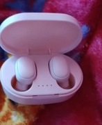 Słuchawki bezprzewodowe Bluetooth douszne kolor biały Nowe