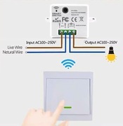 BEZPRZEWODOWY WŁĄCZNIK ŚWIATŁA + ODBIORNIK 433MHz dwustanowy