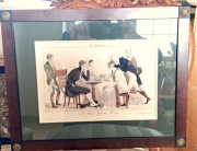 Dwie piękne grafiki z okresu rewolucji francuskiej w ramach  biedermeier