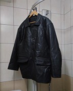 męska kurtka XXL skórzana płaszcz skóra naturalna genuine leather kolor cz