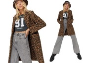 Płaszcz trencz jesionka panterka Stradivarius r.S 36 NOWY!!