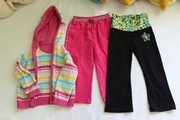 Spodnie 2 pary dzwony  plus sweterek 2 lata +