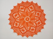 NOWA Serwetka bawełniana - 23,5 cm - Pomarańczowa