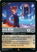 Disney LORCANA Nick Wilde Persistient Investigator 10WHI #187