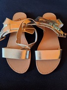 Złote sandałki 39 nowe