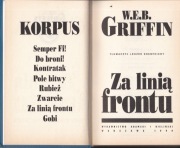 W. E. B. Griffin - Za linią frontu