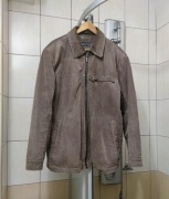 kurtka skórzana Authentic clothing vintage skóra elegancka  XL leather spor