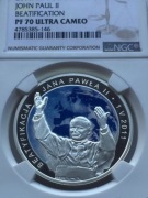 20 ZŁ BEATYFIKACJA JANA PAWŁA II 2011 NGC PF70 ! MAX IDEAŁ