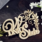 TEKTURKA W DNIU ŚLUBU WISTERIA