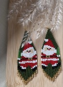 Kolczyki z japońskich koralików.