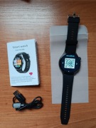 Smartwatch et458 czarny sportowy pulsometr menu pl