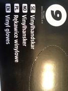 Rękawiczki winylowe L 100 szt .