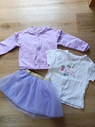 Komplet dziewczęcy bluza t-shirt spódnica rozmiar 86 cool club