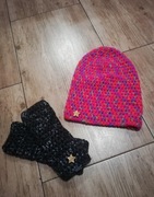 Nowy komplet czapka i rękawiczki bez palców 