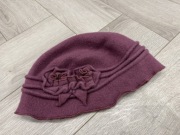 Melonik kapelusik damski fioletowy Rabionek L