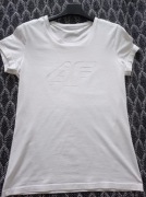4f t-shirt damski biały M