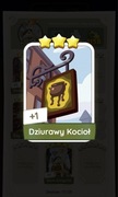 Monopoly go karta Dziurawy kocioł 3* set 17 naklejka