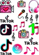 Pan Opłatek na tort - TIK TOK MOTYWY A4