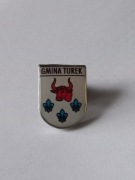 Herb gmina Turek przypinka pin odznaka wpinka