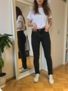 Jeansy Monki w stylu vintage XS, proste