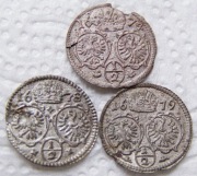 Leopold I.zestaw 1/2  krajcara 1674,78,79 r.