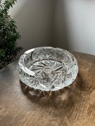 Kryształowa ciężka popielniczka popielnica PRL