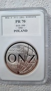 20 zł 50 rocznica powstania ONZ 1995r.PCG PR 70.