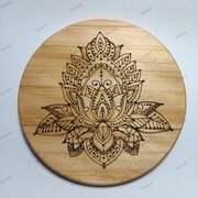 Drewniana podstawka pod kubki filiżanki szklanki unikatowe wzory