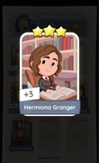 Monopoly go karta Hermiona granger 3* set 13 naklejka