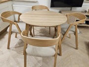 Okrągły stół dębowy 100 cm