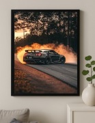 Obraz na płótnie Driftujący Nissan Skyline GTR R35