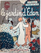Jean Effel LE JARDIN D'EDEN Le Roman D'Adam et Eve 1956 rysunki satyryczne